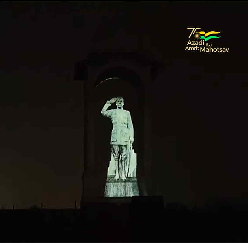 PM unveils hologram statue of Netaji at India Gate