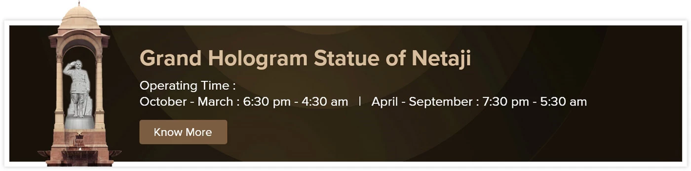 Grand Hologram Statue of Netaji